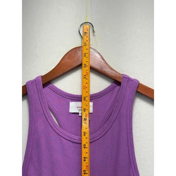 XIRENA Women's Flynn Sleeveless Racerback Midi Dress Purple Lilac Stretch Size M - Picture 8 of 12